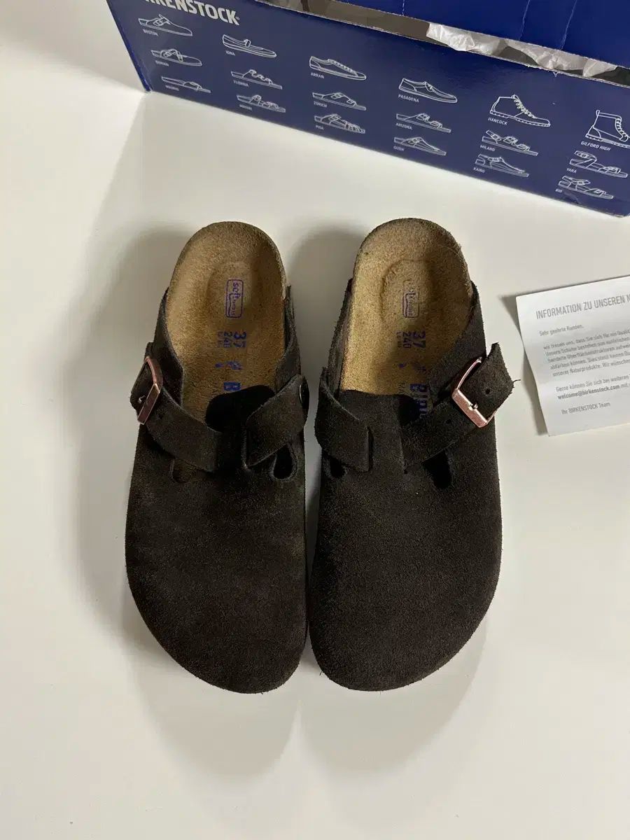  ビルケンシュトック ボストン モカ ナロー 37 240 サンダル サンダル ミュール