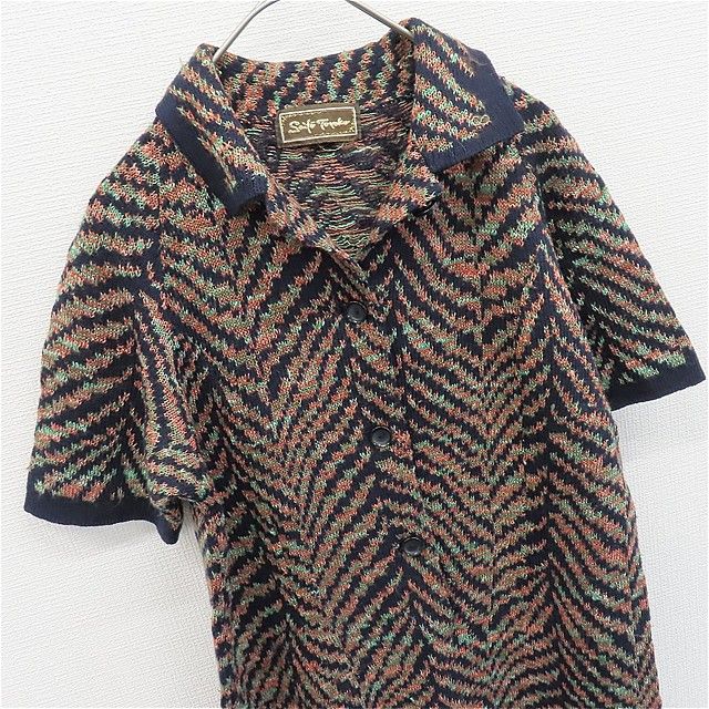 斉藤都世子 サイトウトヨコ ニット ワンピース ロングワンピース 総柄