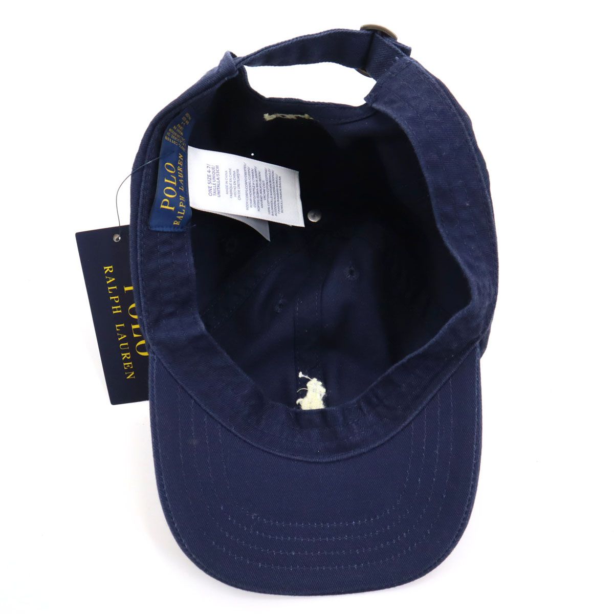 未使用 POLO RALPH LAUREN ポロラルフローレン キャップ ONE ネイビー 