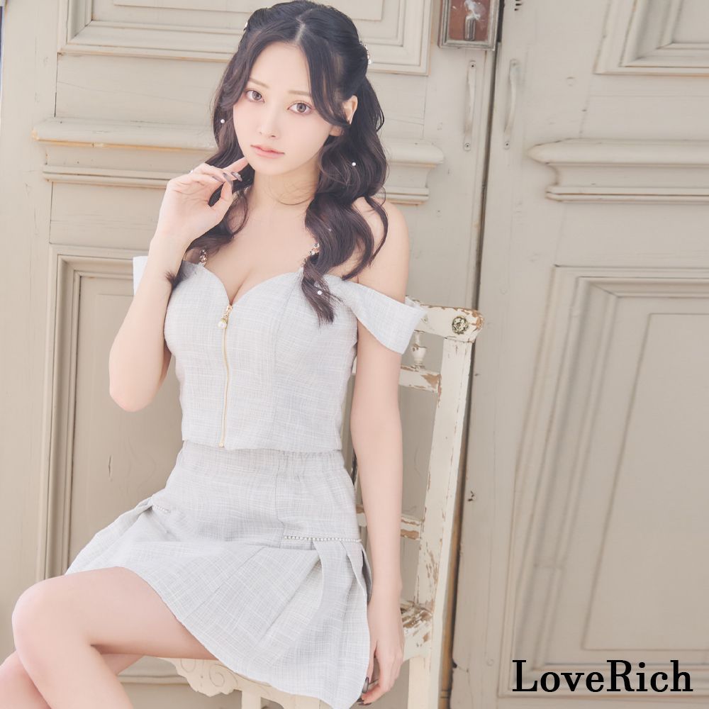 LoveRich ラブリッチ 【SMLサイズ/3カラー】セットアップ ファスナー