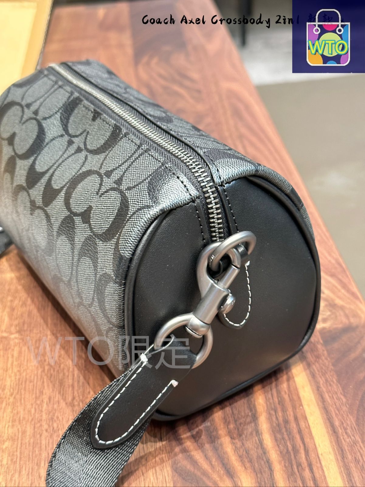 出品当日割⭐️Coach⭐️モノグラム バックパック 今日特価】COACH Axel Monogram Round Bag ～アクセル