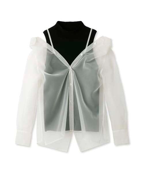 Size Free Size_Color ブラック フレイ アイディー シャツレイヤードニットトップス FWNT241126 レディース BLK