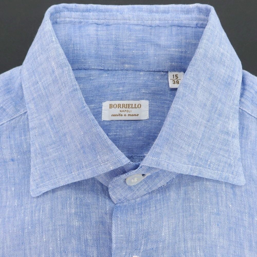 【美品】BORRIELLO （ボリエッロ）リネンシャツ38 M相当 美品】BORRIELLO （ボリエッロ）リネンシャツ38 M相当 - メルカリ