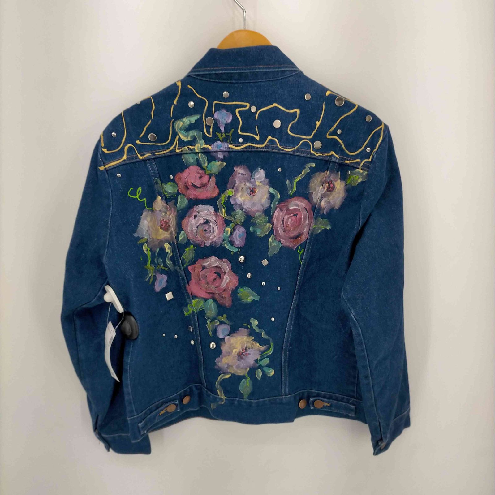 wrangler カバーオール 70s80s usa ラングラー Wrangler 80S USA製 リメイクスタッズ デニム カバーオール