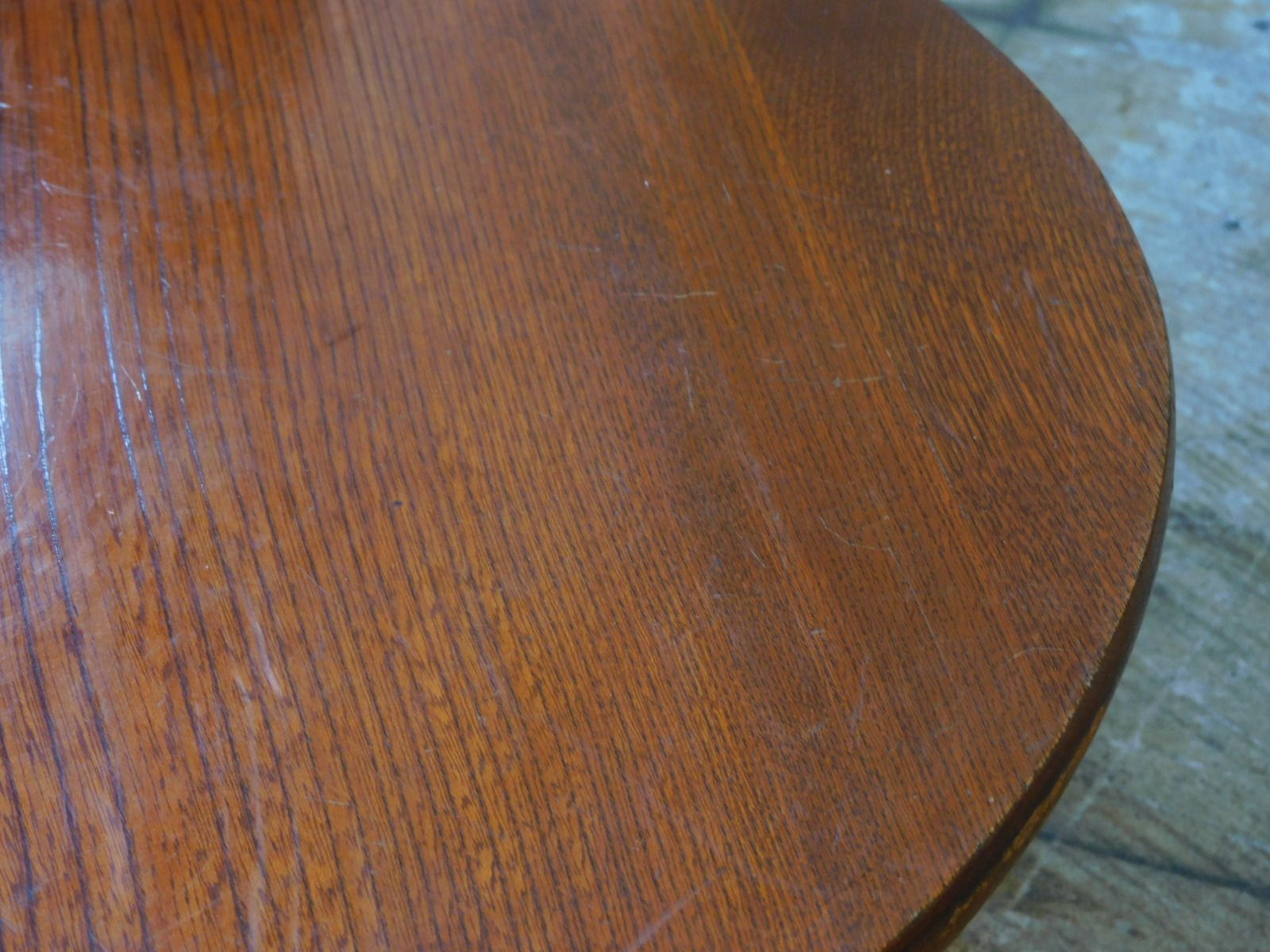 アンティーク　丸ちゃぶ台　タモ　無垢材　レトロ　古家具　古道具　折り畳み アンティーク 丸ちゃぶ台 タモ 無垢材 レトロ 古家具 古道具 折り畳み