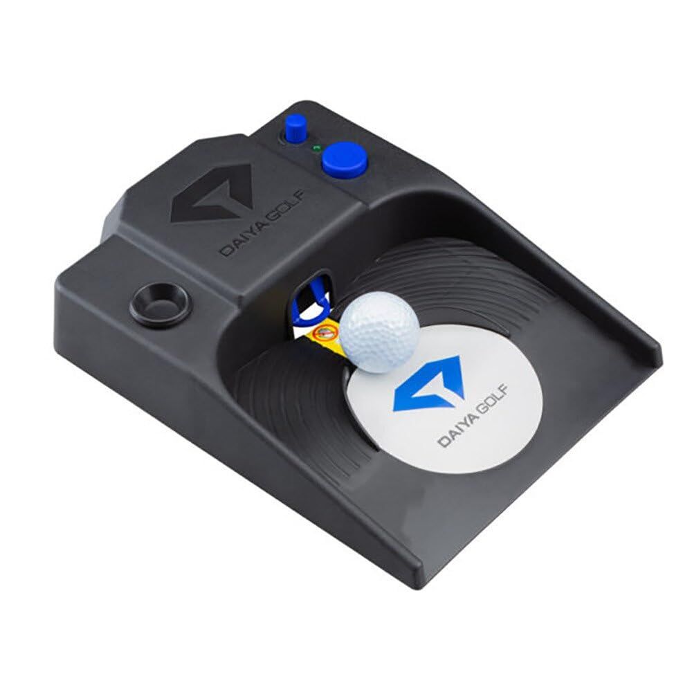 ダイヤゴルフ(DAIYA GOLF) パター練習器具 ダイヤオートパットポータブル TR-480 電動 静音 オートリターン USB・乾電池対応 A4サイズで軽量 持ち運びOK ブラック 