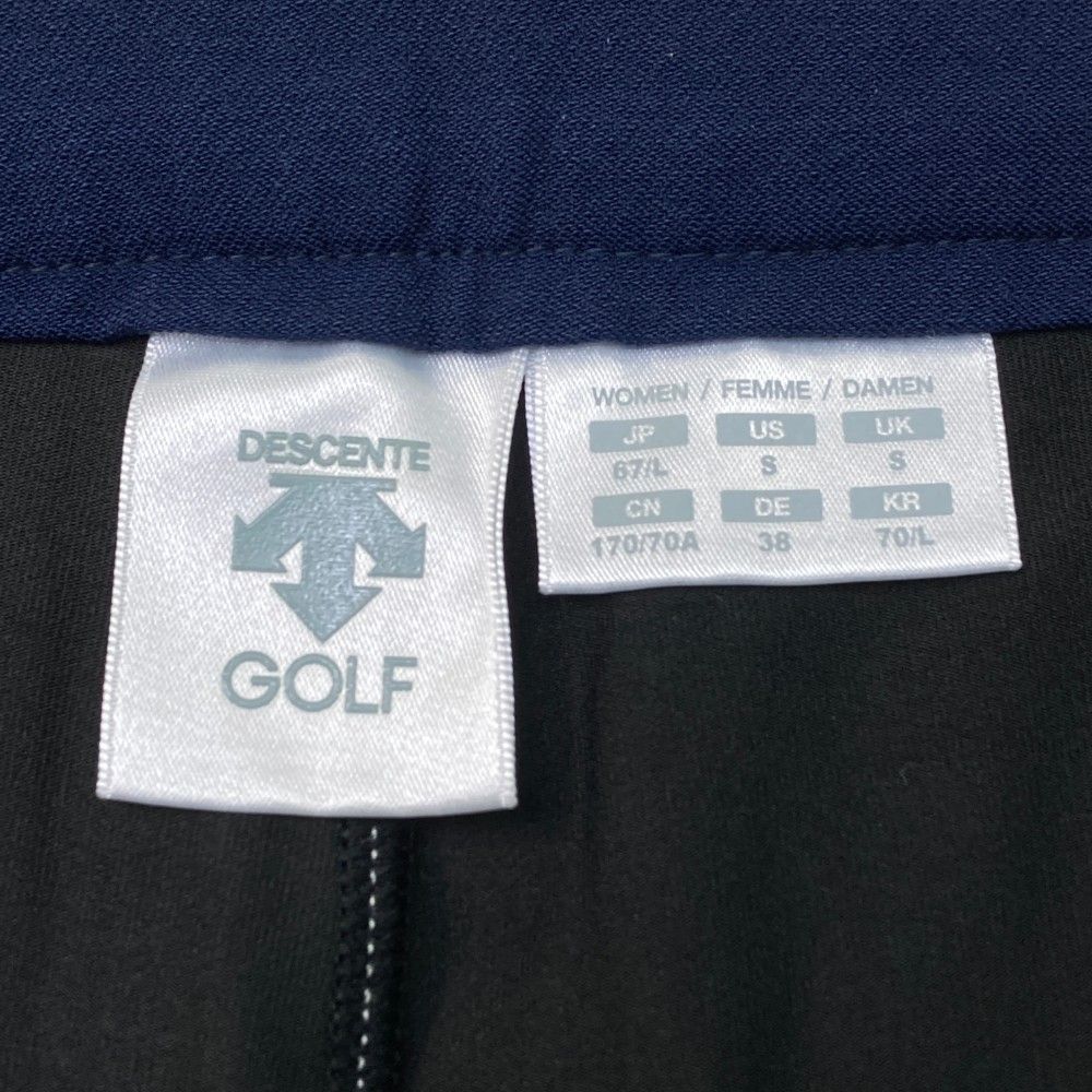 サイズ：67/L DESCENTE GOLF デサントゴルフ  インナー付 ストレッチスカート  ブルー系 [240101423499] ゴルフウェア レディース ストスト サイズ：67/L DESCENTE GOLF デサントゴルフ インナー付