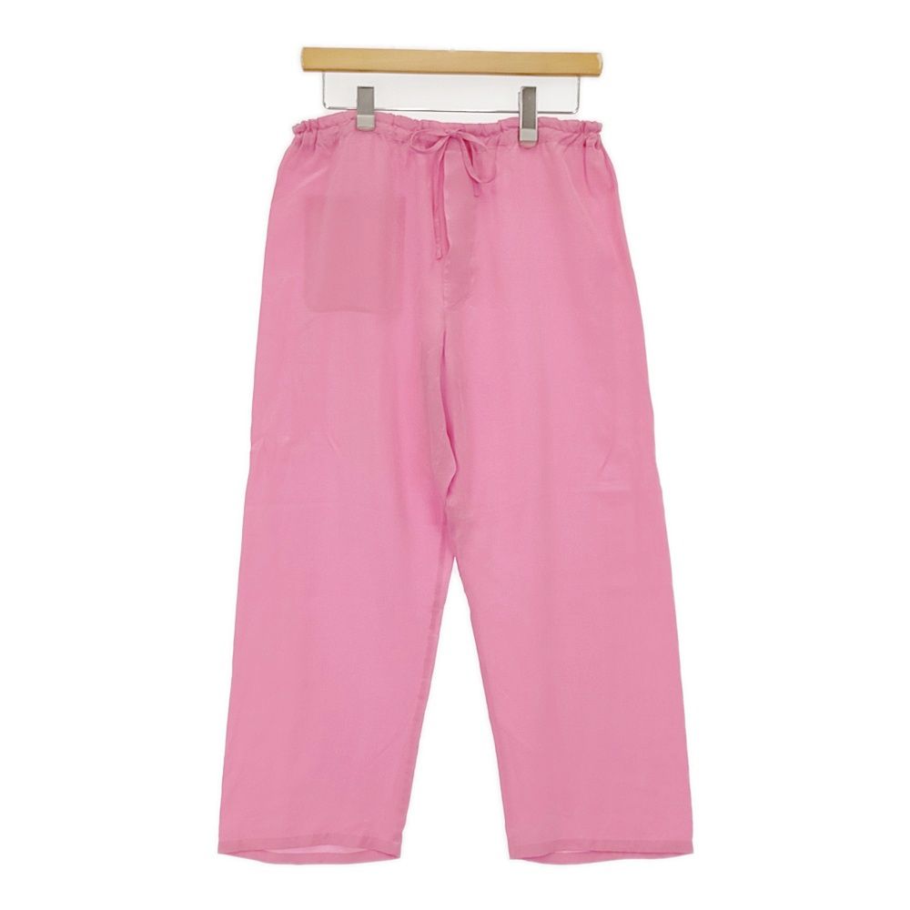 M medium シルクパンツ Lulu ルル 小暮美奈子さん イージー パンツ ピンク レディース ミディアム 5-0930M♪