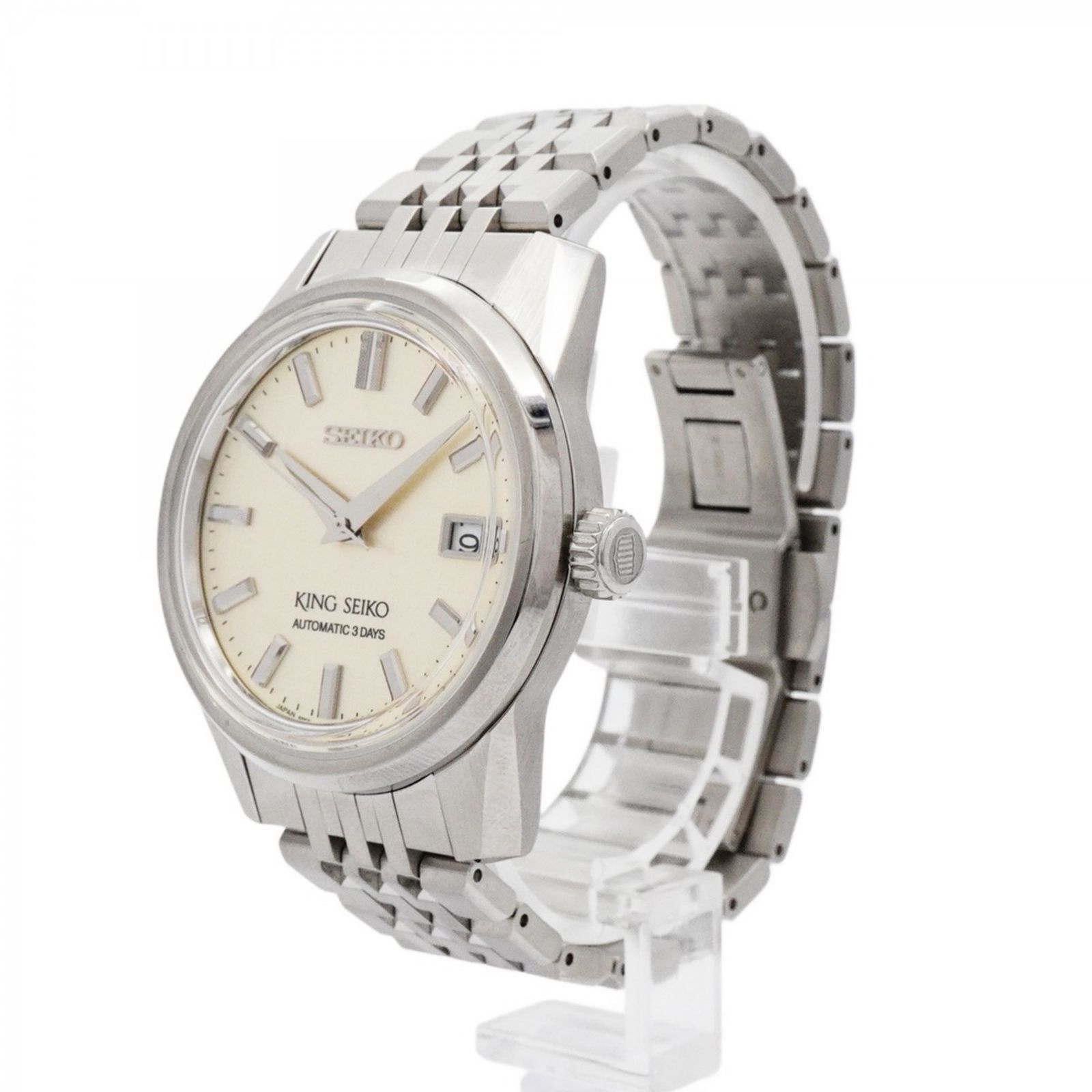 シルバー文字盤腕時計 メンズ