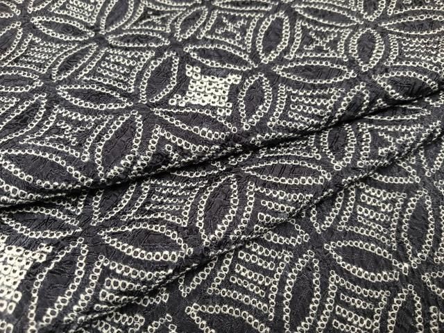 平和屋着物○上質な小紋 絞り 七宝文 正絹 逸品 AABA6472ph - メルカリ