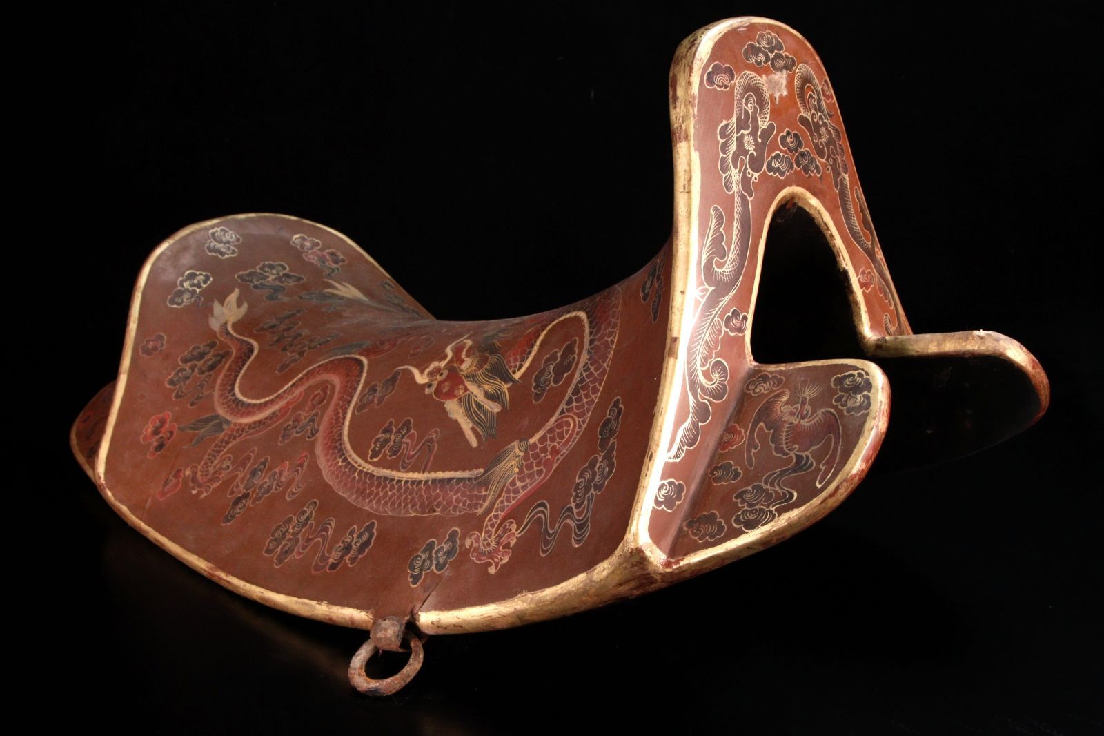 時代 蒔絵龍雲図鞍 57cm 馬具 武具 唐物 骨董 古美術 楾 Y91-PS - メルカリ