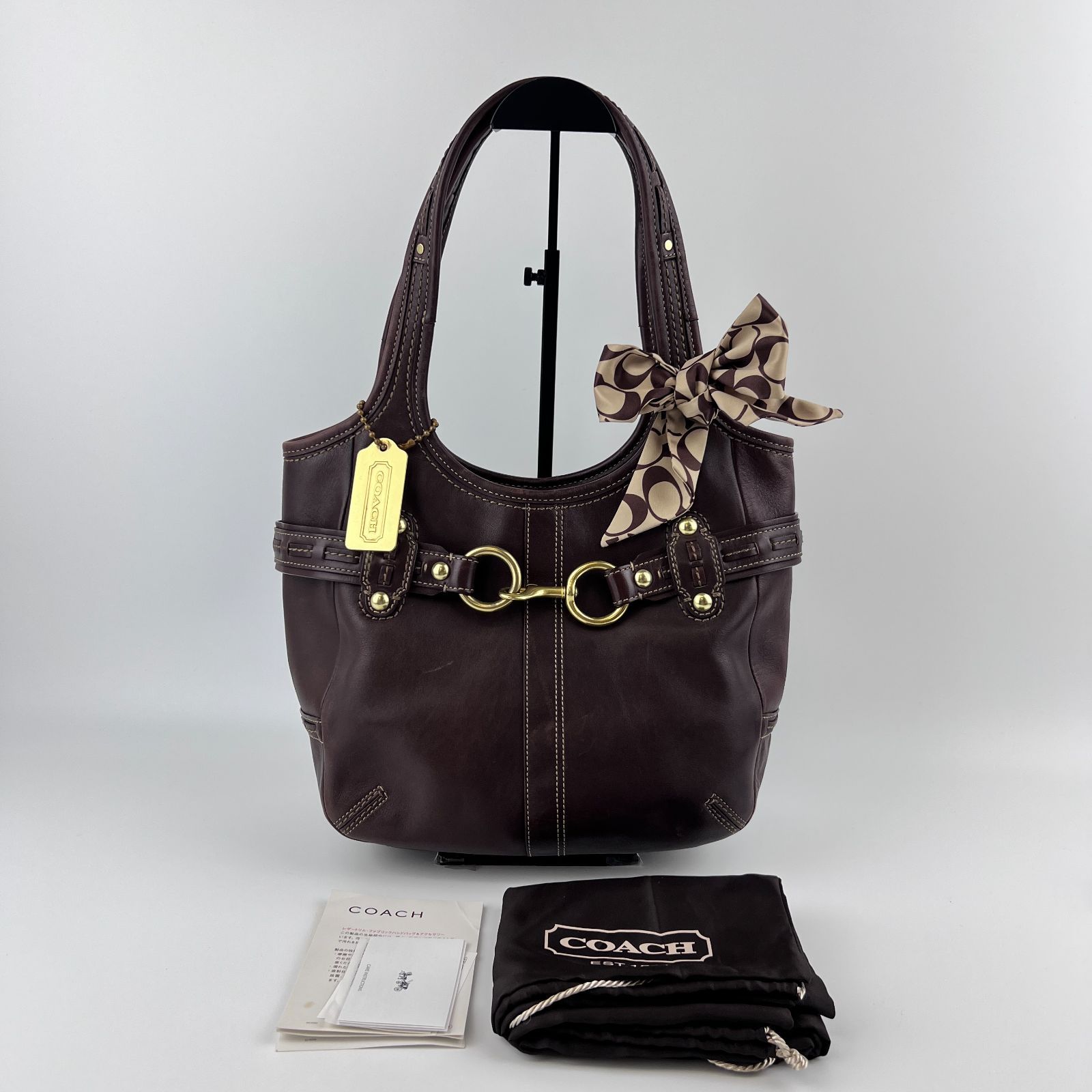 中古】COACH コーチ トートバッグ ショルダーバッグ 肩掛け レザー  