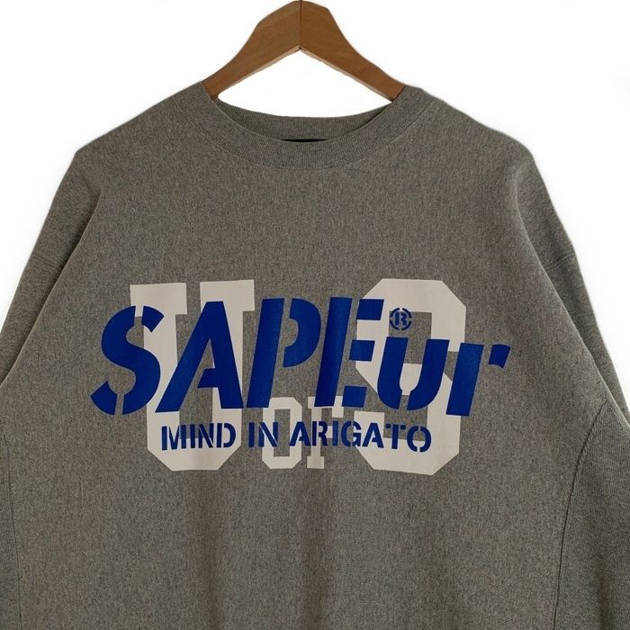 SAPEur サプール U OF S TIGER SWEAT タイガーバックプリント クルー