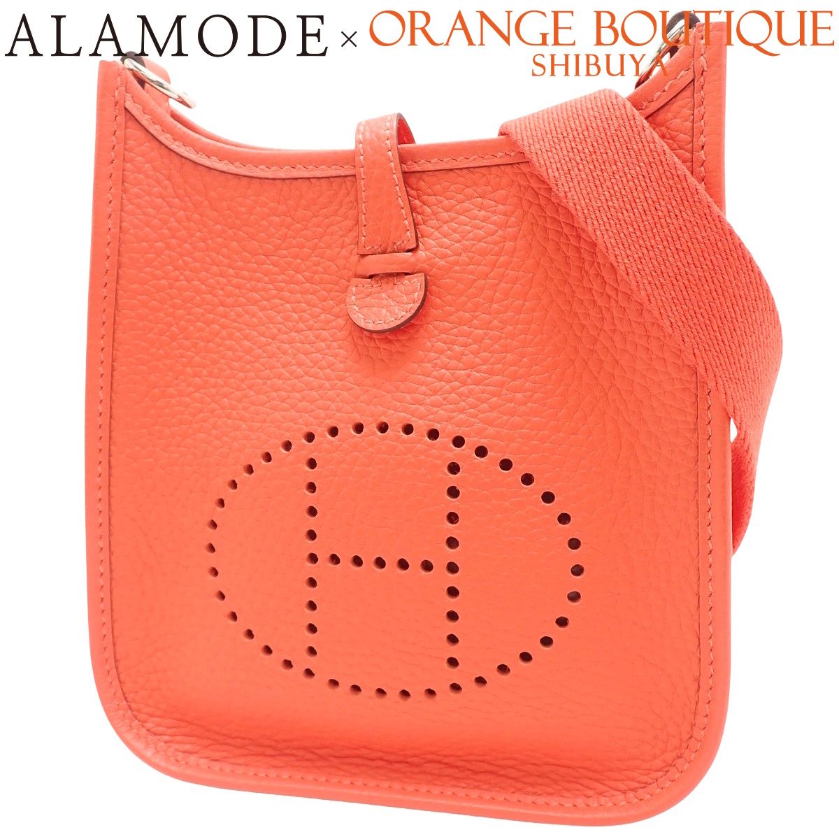 HERMES エルメス エブリン アマゾンTPM オレンジフィールド オレンジ トリヨンクレマンス パラジウム金具 シルバー金具 W刻印 ショルダーバッグ 肩掛け 斜め掛け エヴリン レディース 40802158389 アラモード