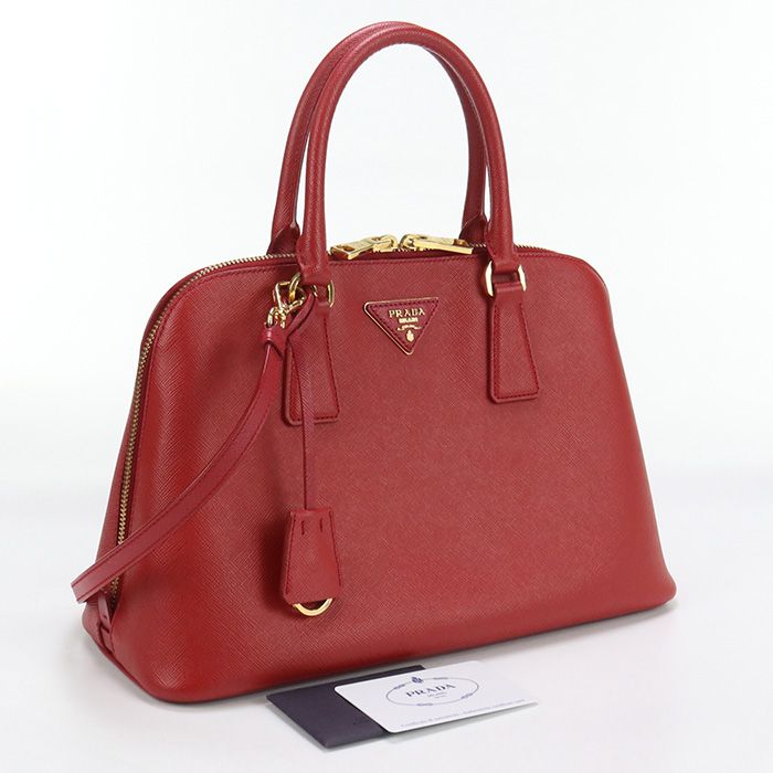 PRADA プラダ 2WAYハンドバッグ サフィアノレザー BL0837 NZV