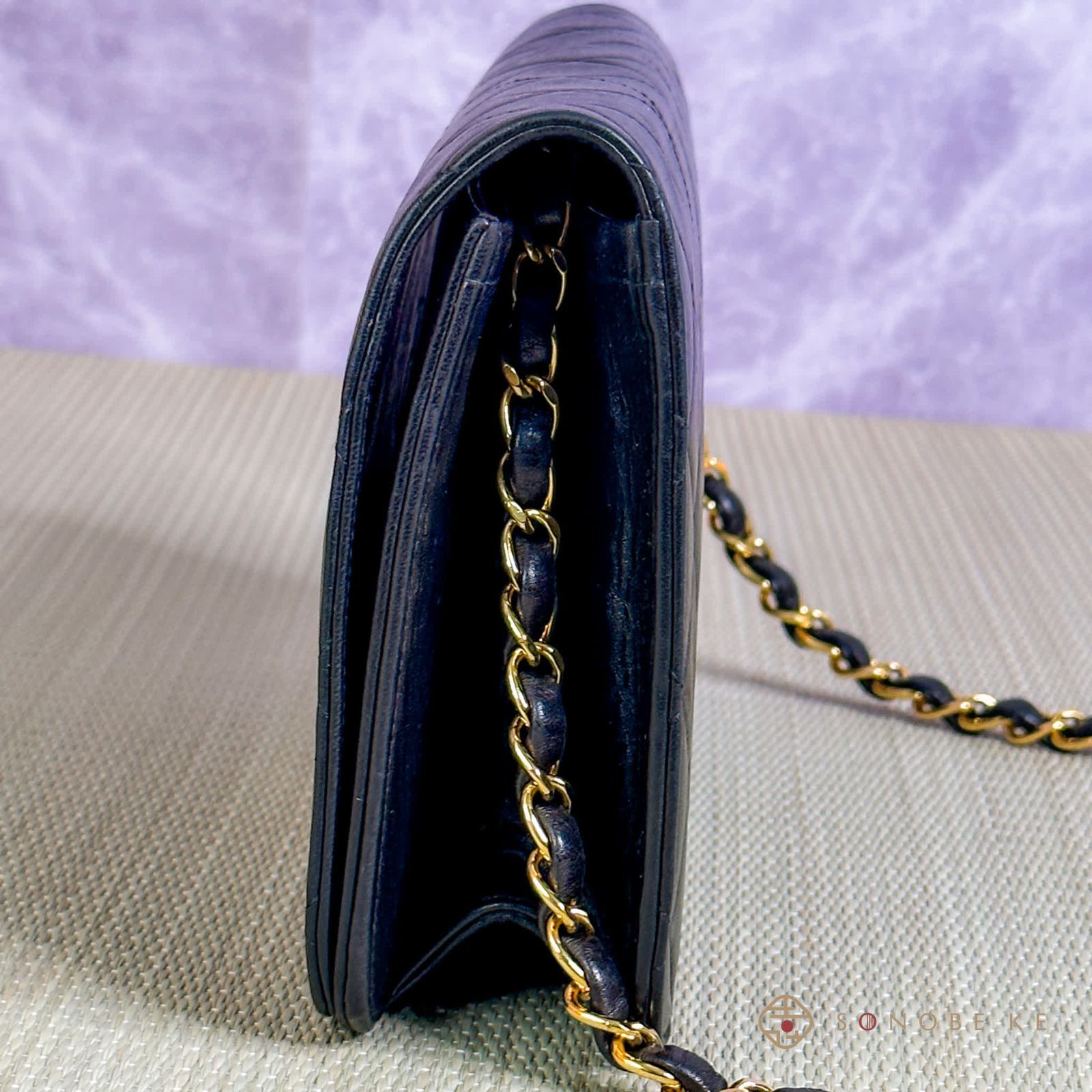 極美品】シャネル CHANEL マトラッセ シングルフラップ チェーン