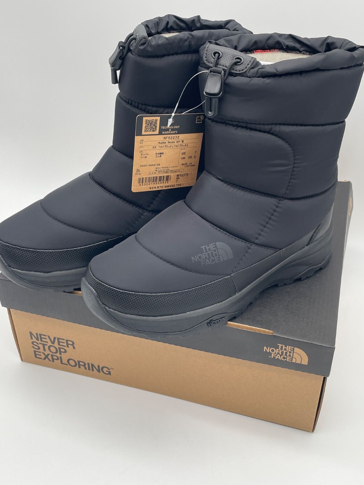 THE NORTH FACE スノーブーツ NF52272ブラック US7 25cm