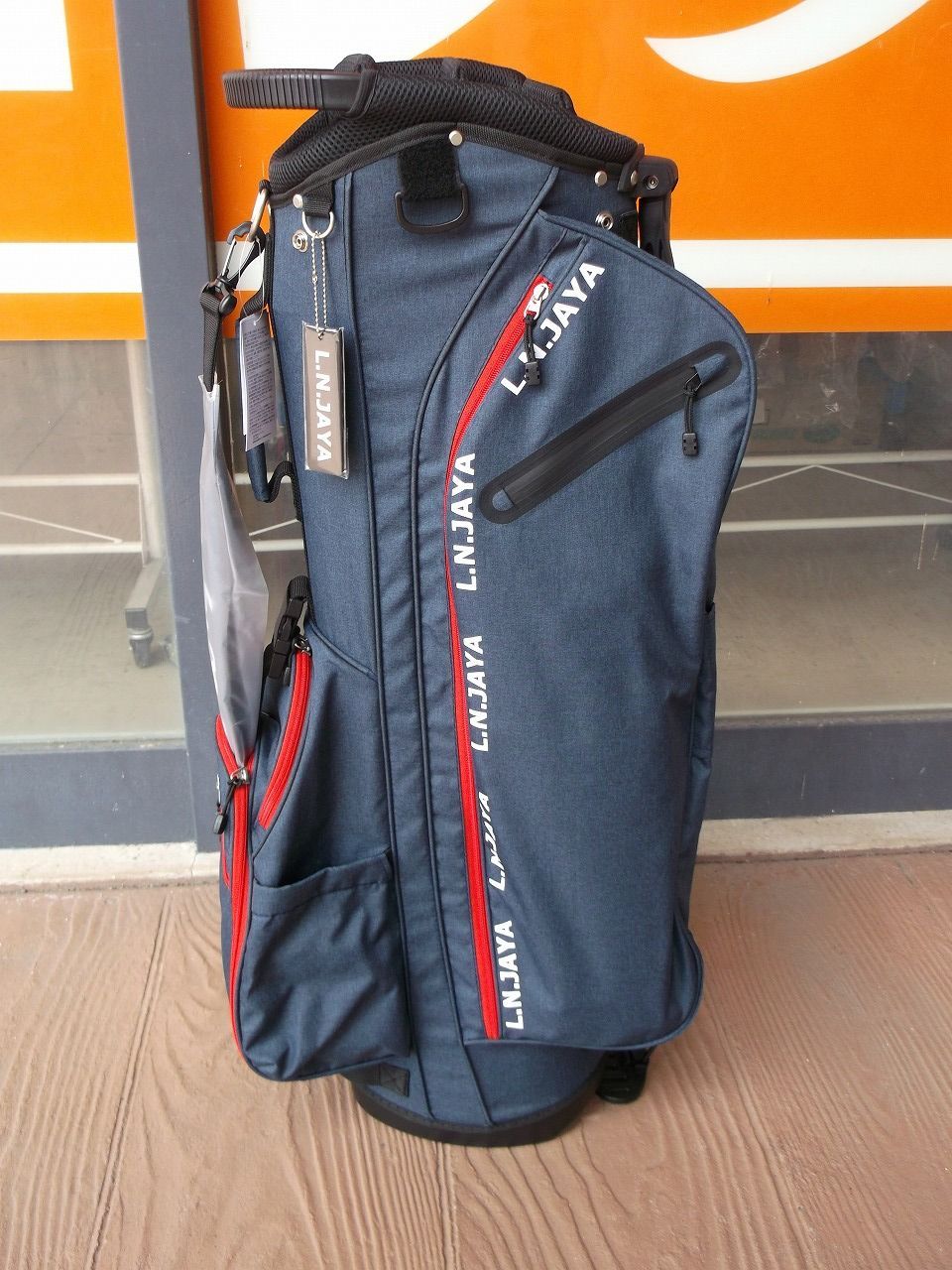 キャディバッグ L.N.JAYA スタンドバッグ 軽量モデル 9.0型 2.7㎏ ネイビー キャディ