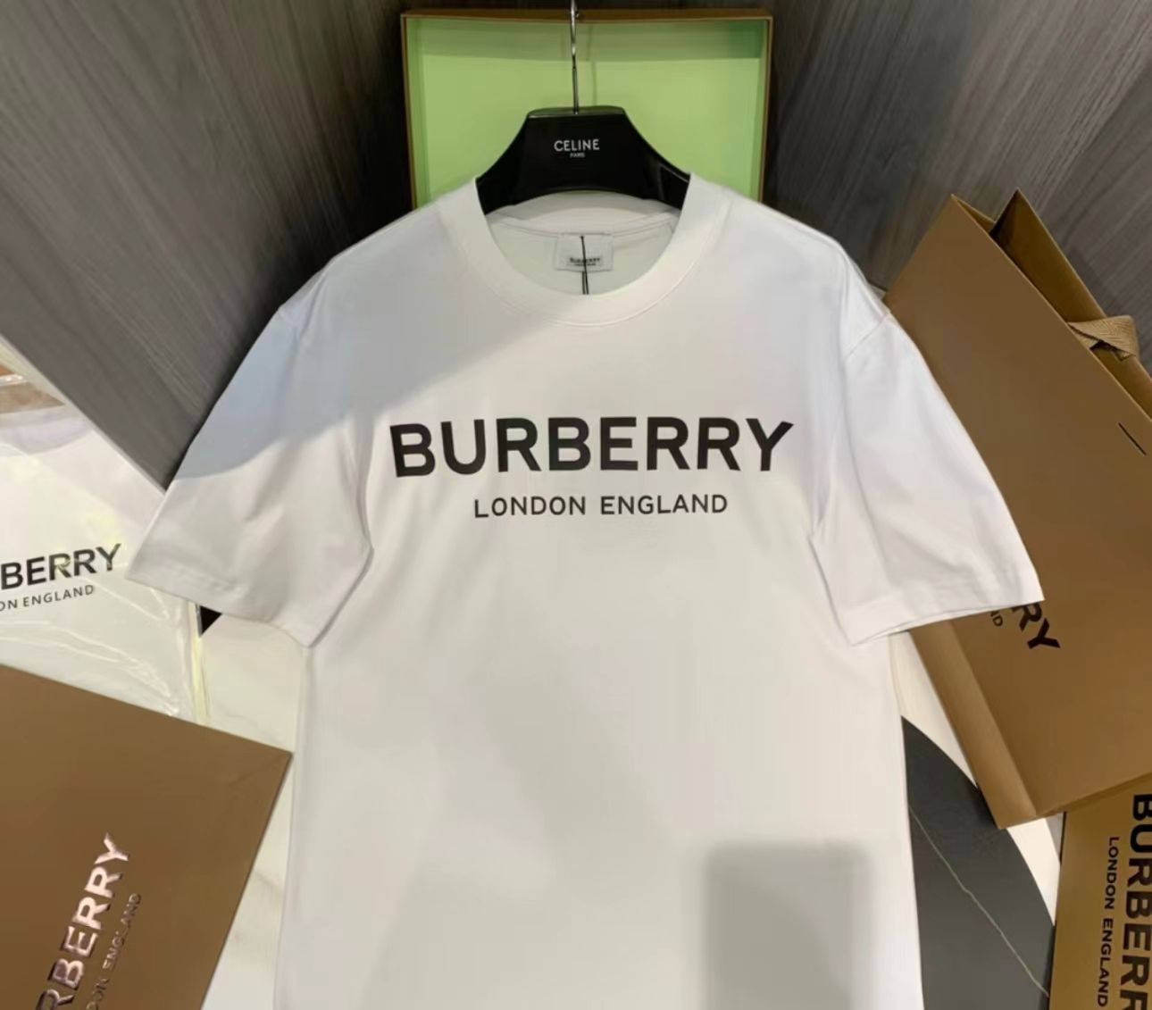 Burberry バーバリー現行モデルTシャツロゴプリントメンズ