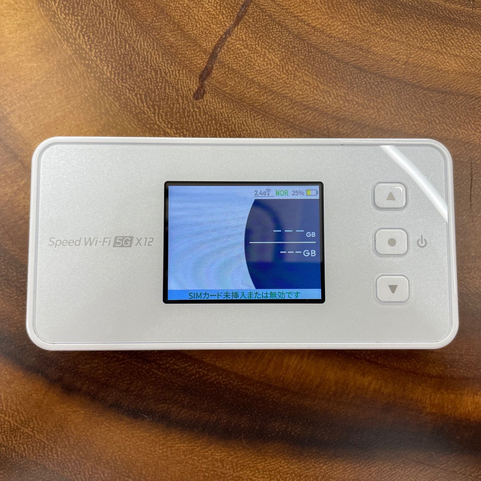 美品】Speed WiFi 5G X12 モバイルルーター アイスホワイト NEC Speed