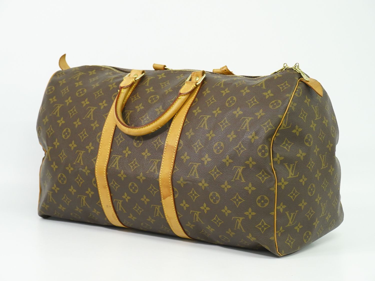 本物 ルイヴィトン LOUIS VUITTON LV キーポル 50 モノグラム ボストンバッグ ハンドバッグ ブラウン M41426 ビトン バッグ フォロー割