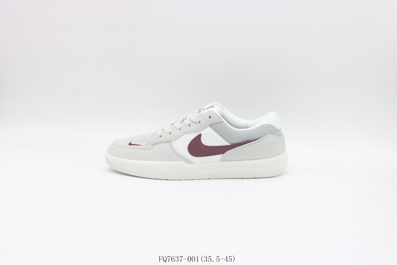 今日 Nike ナイキ スケートシューズ グレーレッド FQ7637-001-MM輸入