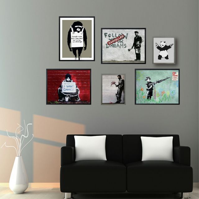Banksy バンクシー アートフレーム No Parking 【bicosya/美工社】 IBA