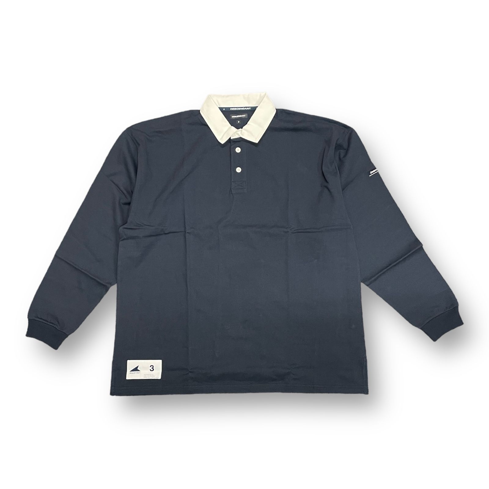 新品 定価23100円 DESCENDANT 23SS ディセンダント CROUCH POLO LS 