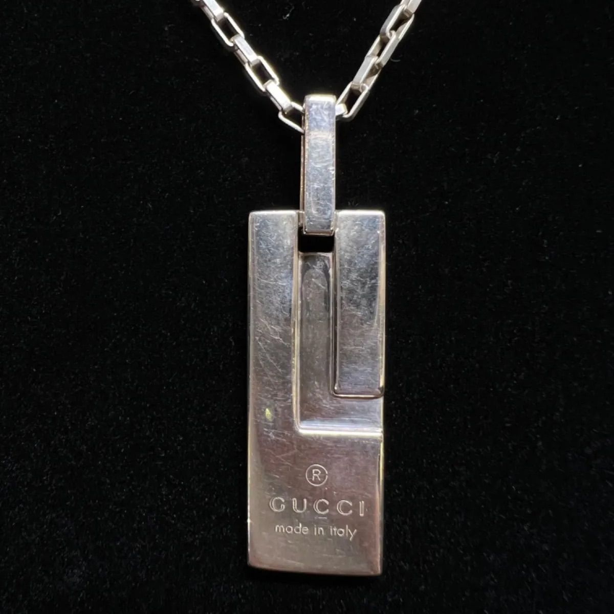 グッチ GUCCI ネックレス GUCCI グッチ プレートネックレス 1567 F1 SV925 - メルカリ
