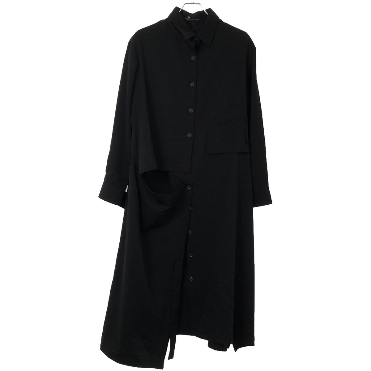 YohjiYamamoto +NOIR ブラックシャツワンピースサイズ1