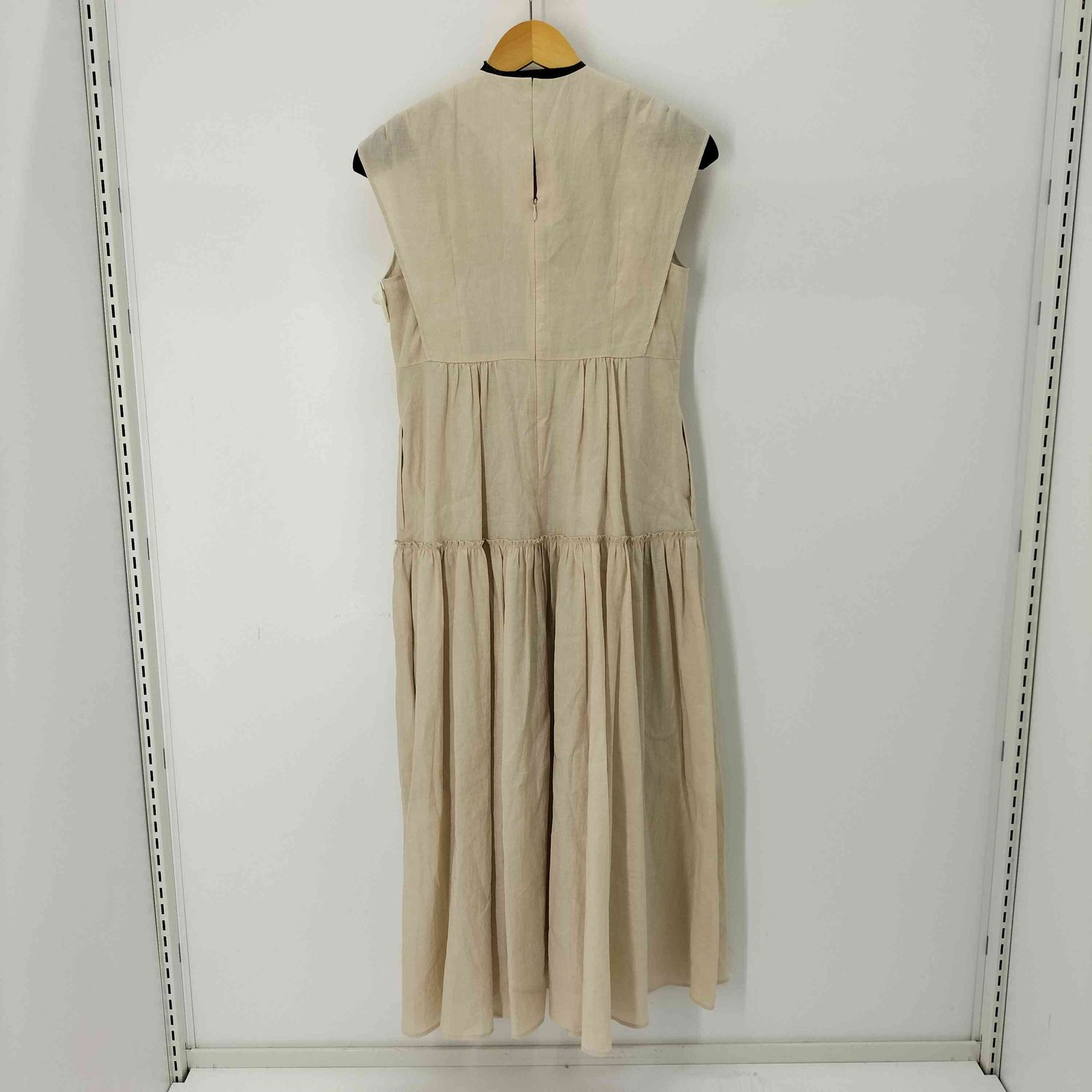 Ballsey リネンコットンムーブ ティアードワンピース34 トゥモローランド リネンコットンムーブ フレンチスリーブティアードワンピース