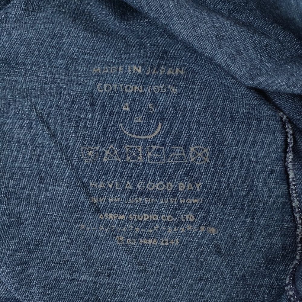 45R/45rpm ワイド サイドスリット 長袖Ｔシャツ カットソー ロンＴ ネイビー フォーティーファイブアールピーエム 5-0708M 265445 45R/45rpm ワイド サイドスリット 長袖Tシャツ カットソー ロン