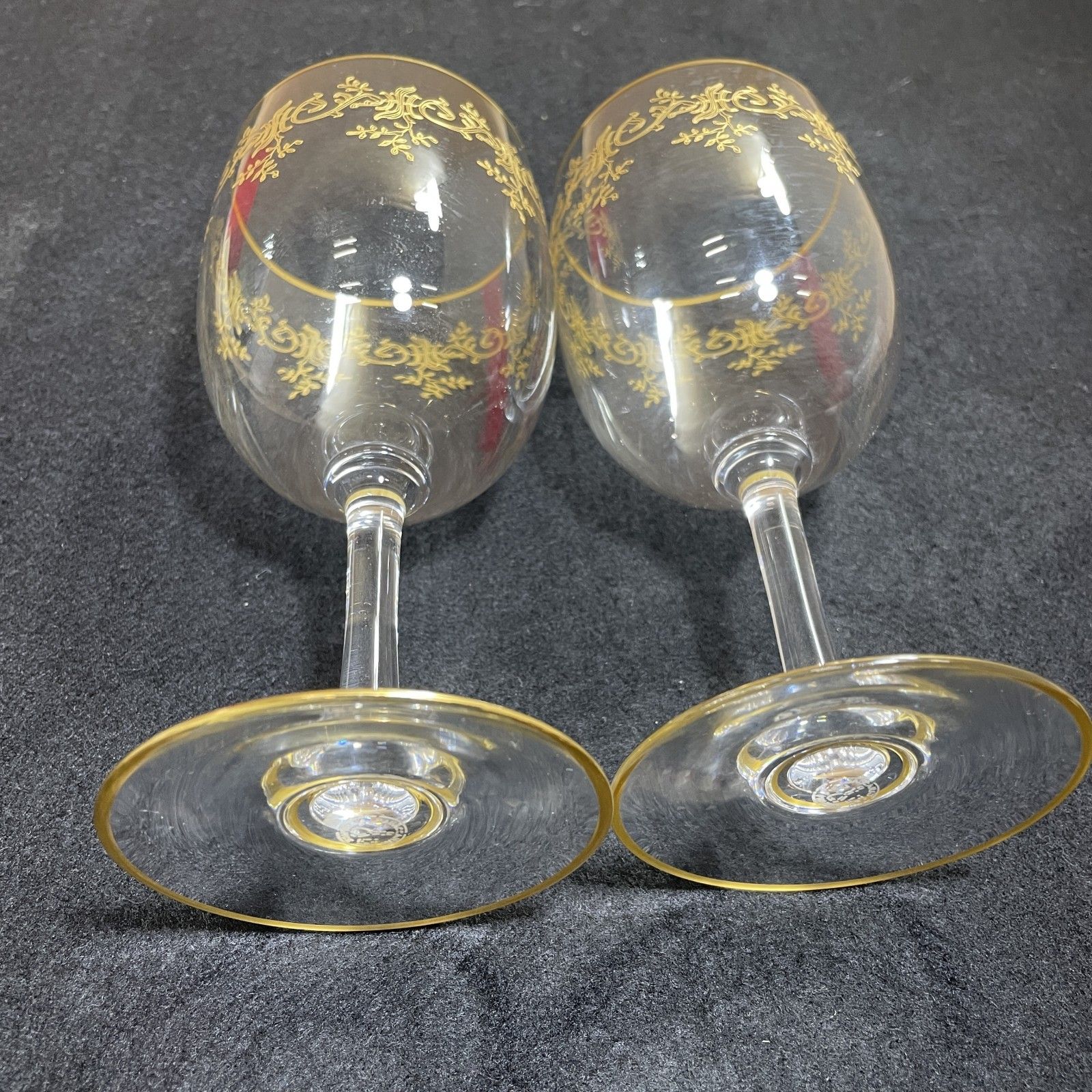 ☆ Baccarat バカラ グラス オールドバカラ 金彩 ペアグラス ワイン 