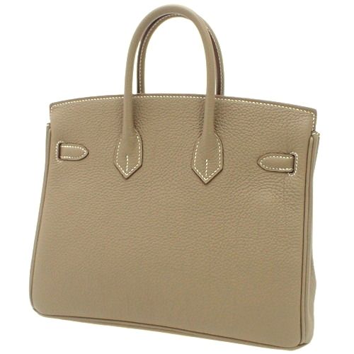 ハンドバッグ エトープ 25センチ カデナ付 新品】HERMES(エルメス) バーキン 25 エトープ/エトゥープ