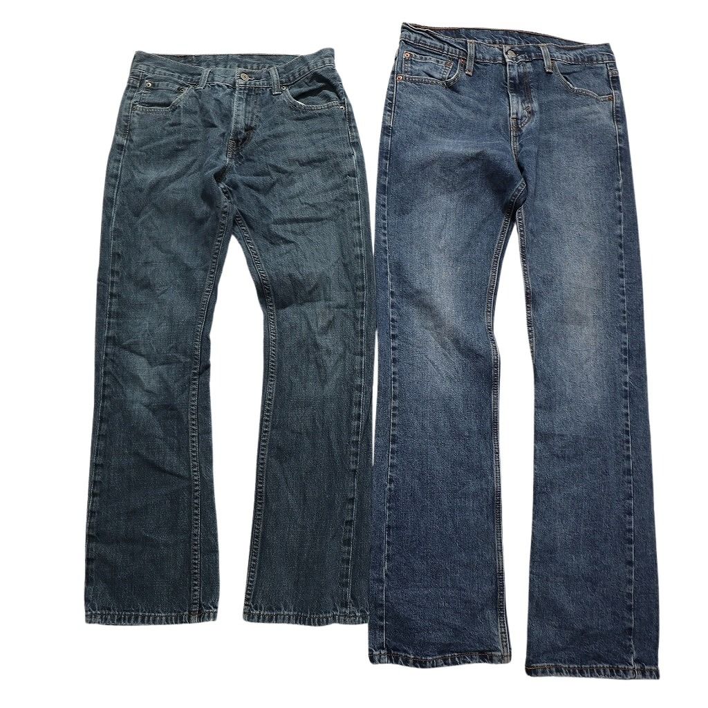 人気ブランドの新作も! 古着卸 まとめ売りリーバイス 527 デニムパンツ 7枚セット メンズ 30 |32 |36 ヒゲ フェード アメカジ 革パッチ 古着 NC1349