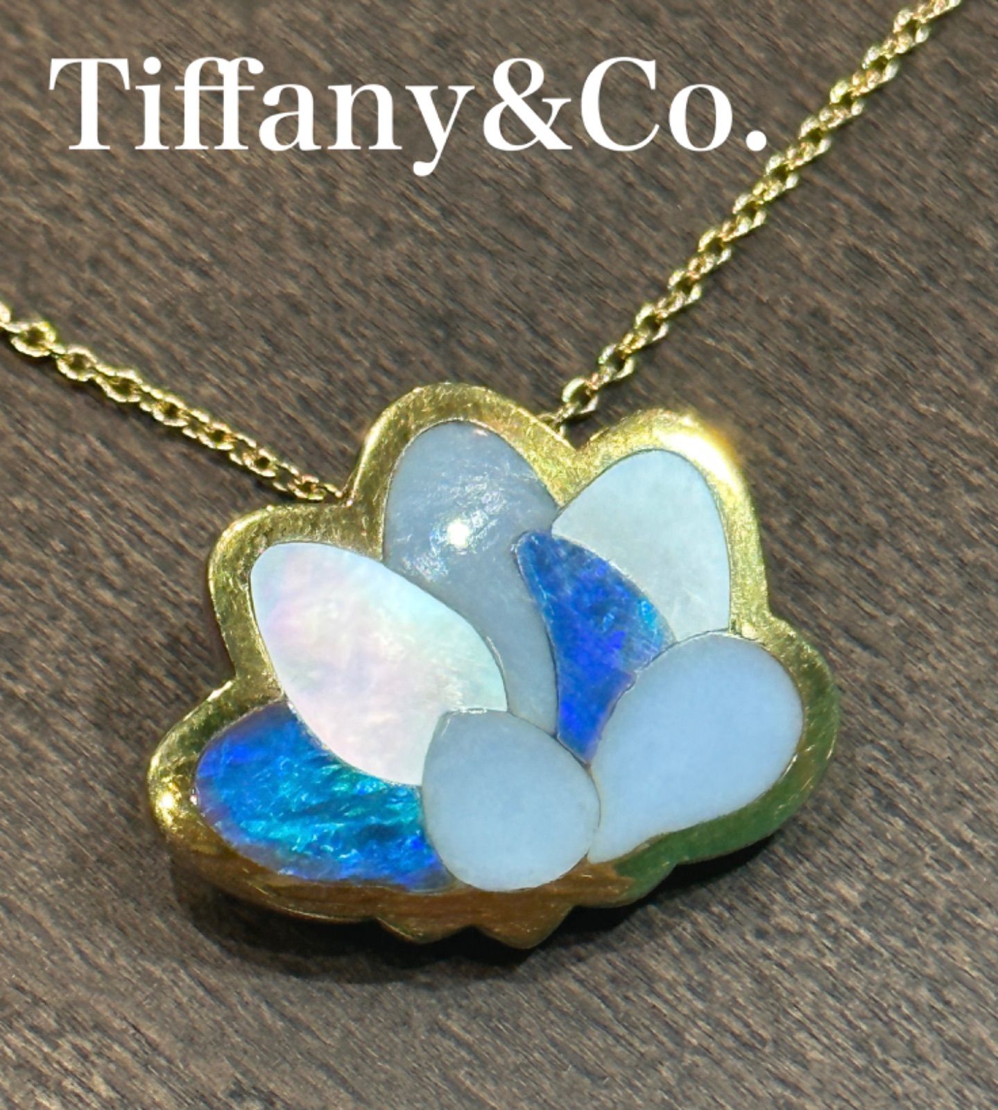 【レア】Tiffany&Co. 750 天然オパール ネックレス