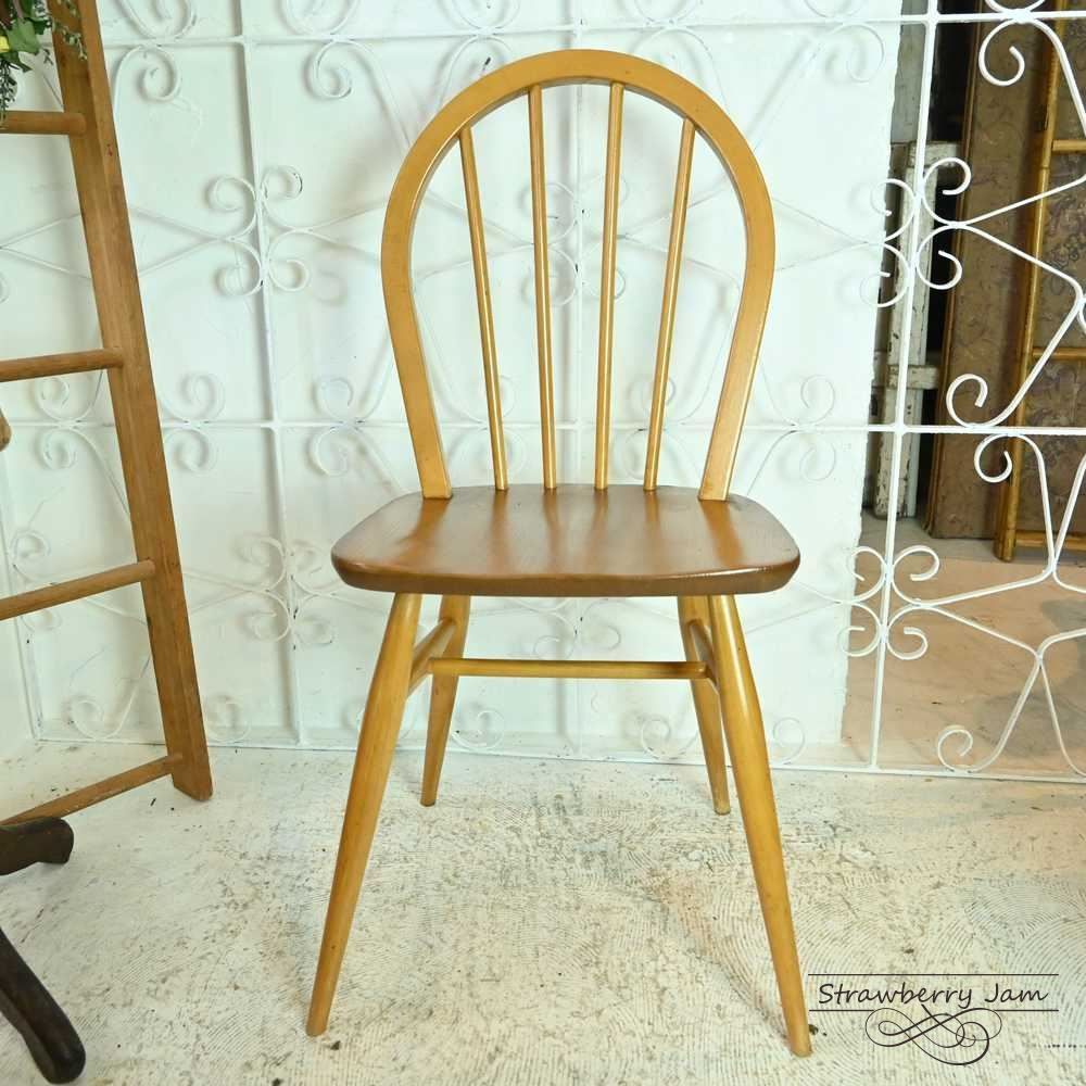 L3705-300-1 英国ヴィンテージ ERCOL フープバックチェア 4本 L3705-300-4 英国ヴィンテージ ERCOL アーコールチェア フープ