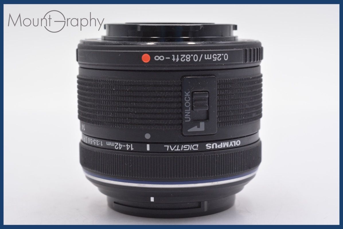 ★極上美品★ OLYMPUS M ZUIKO 14-42mm EZ オリンパス 電動標準ズームレンズ マイクロフォーサーズ PEN LUMIX などに ☆極上美品☆ オリンパス Olympus  DIGITAL 14-42mm F3.5-5.6 後
