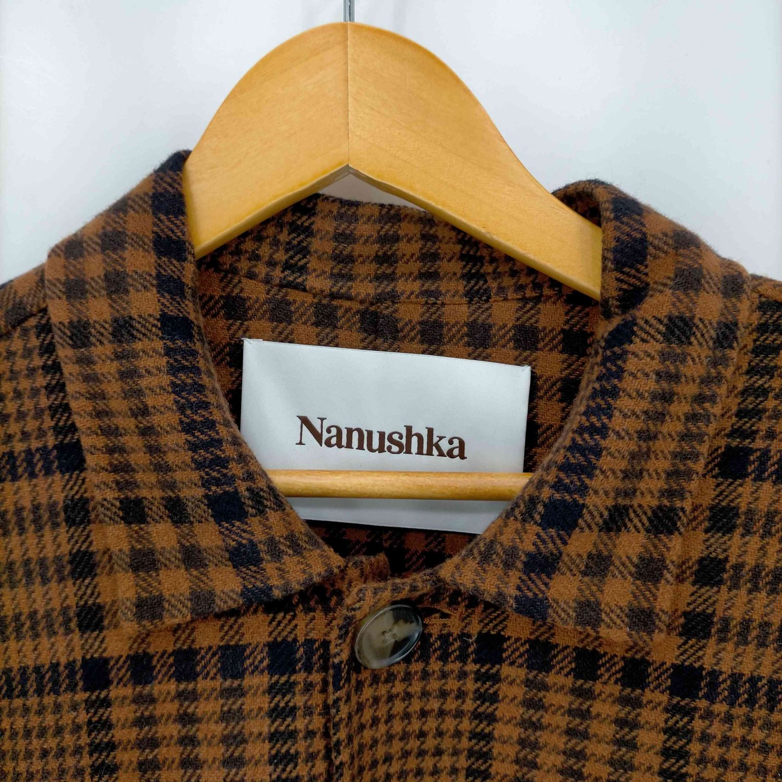 Nanushka チェック オーバーシャツジャケット