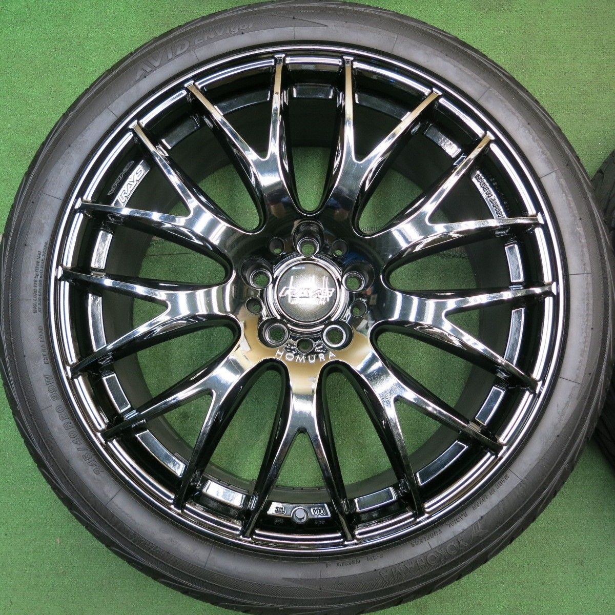 バリ溝！22年！9.5分以上☆RAYS HOMURA 2X9 PLUS 245/40R20 ヨコハマ 