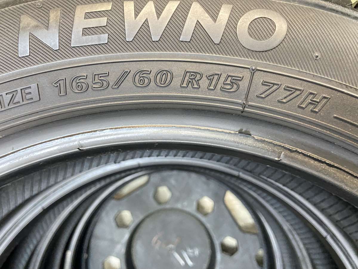 165/60R15 ブリヂストン NEWNO 中古タイヤ サマータイヤ 4本