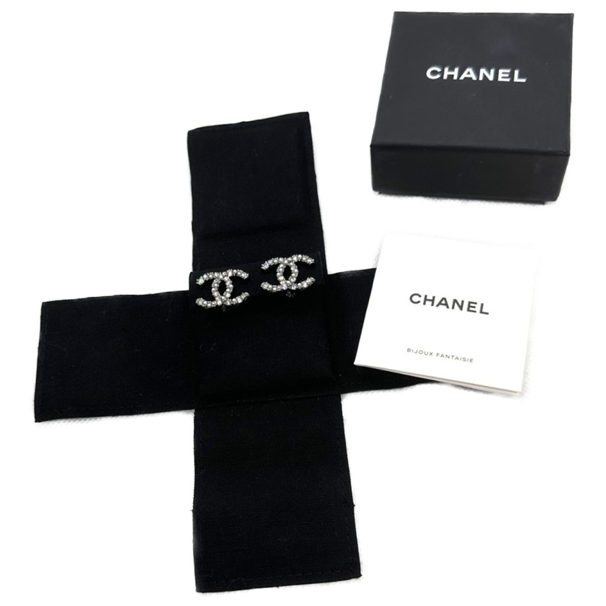 シャネル/CHANEL ココマーク イヤリング A20 B メタル/ラインストーン  