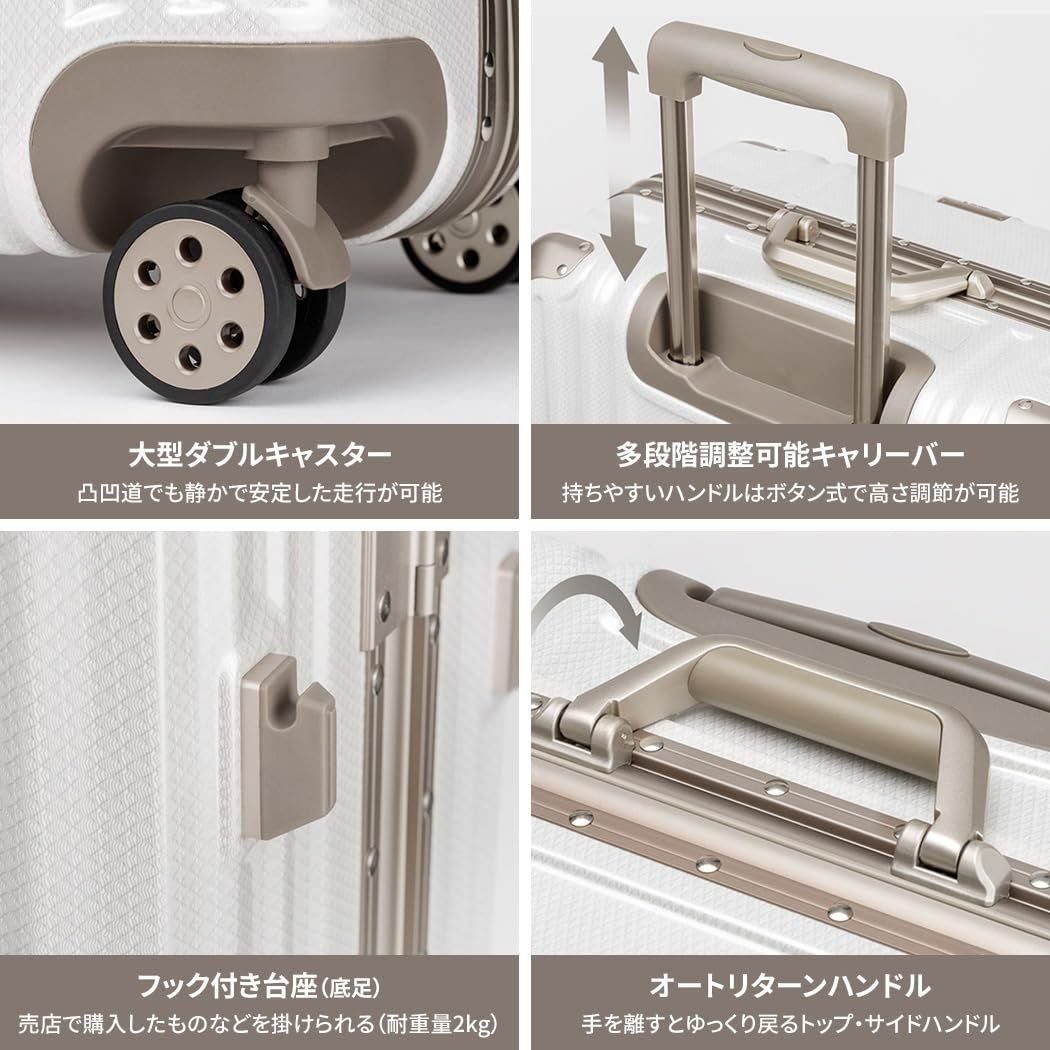 静音ダブルキャスター TSAロック