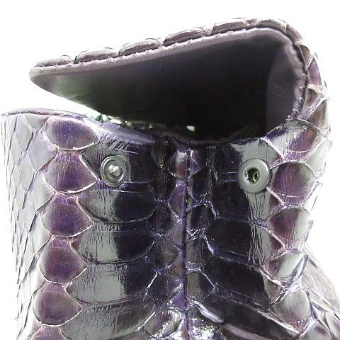 ボッテガヴェネタ BOTTEGA VENETA パイソン レザー クラッチ セカンド 