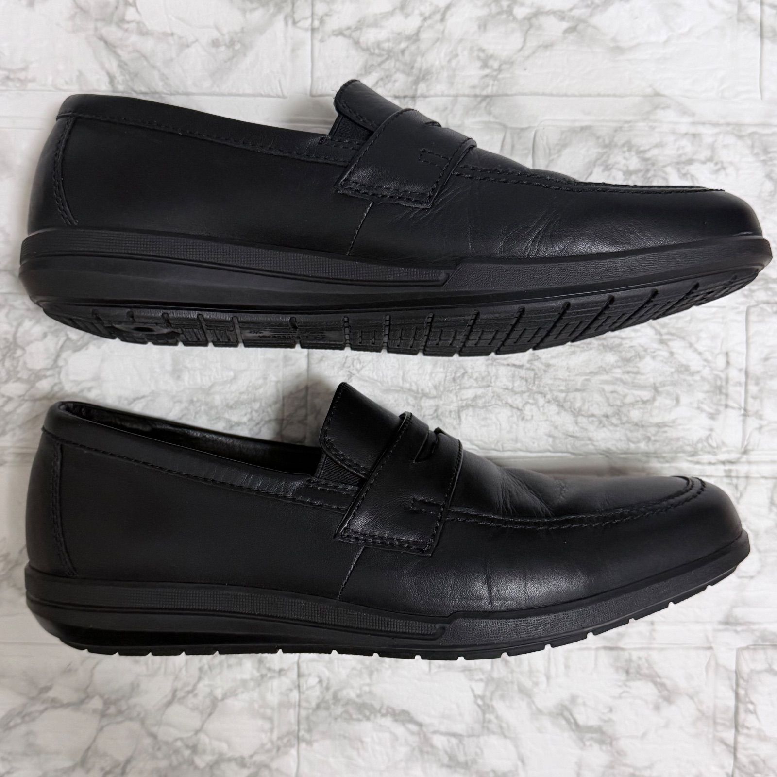 ACHILLES SORBO ローファー　コンフォート　レザー　クロ ACHILLES SORBO コインローファーコンフォートレザークロ