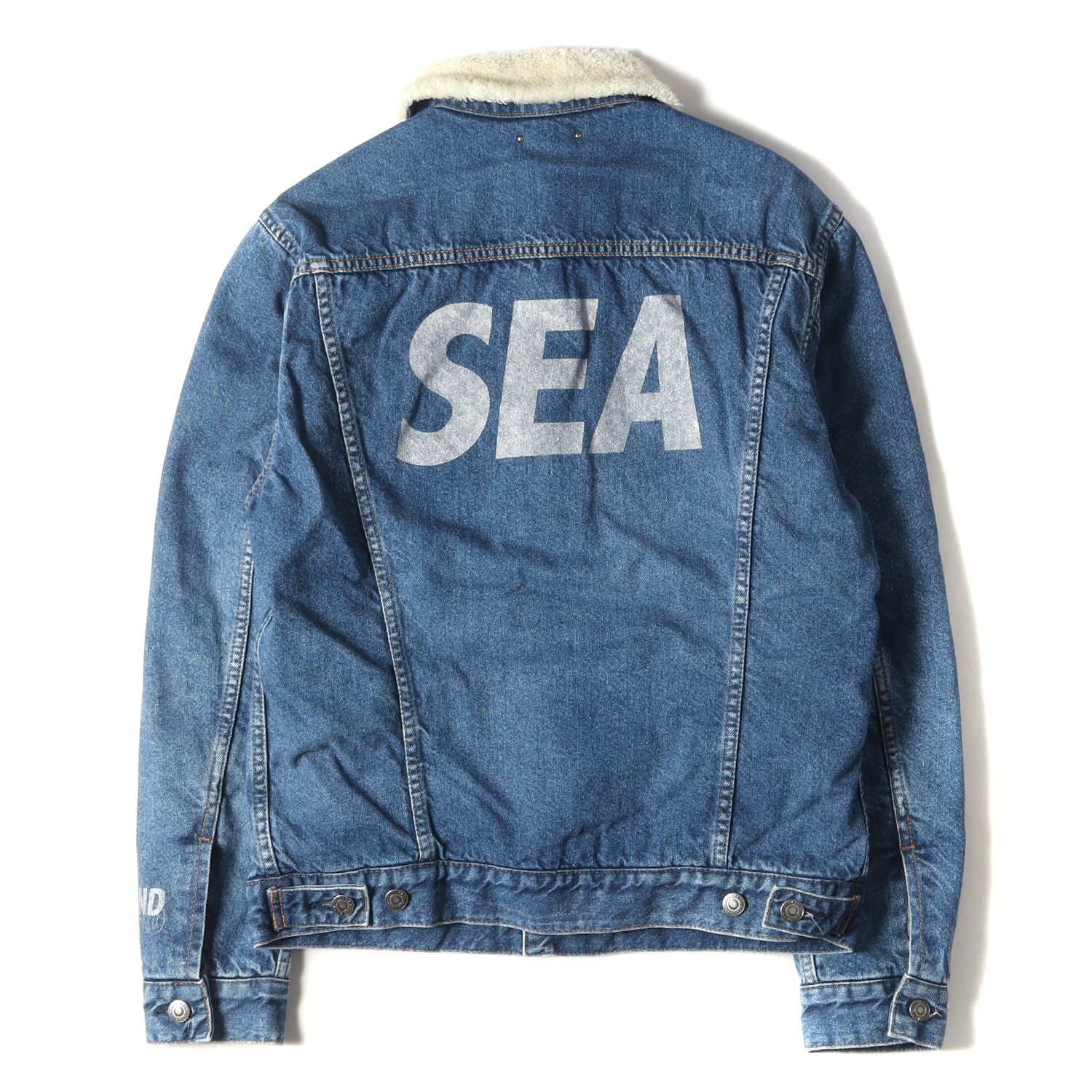 MINEDENIM マインデニム ジャケット サイズ:1 20AW WIND AND SEA ウィンダンシー ウォッシュ加工 デニム ボア ランチ ジャケット Denim Boa GJKT インディゴ 日本製 アウター ブルゾン コラボ【メンズ】 - メルカリ