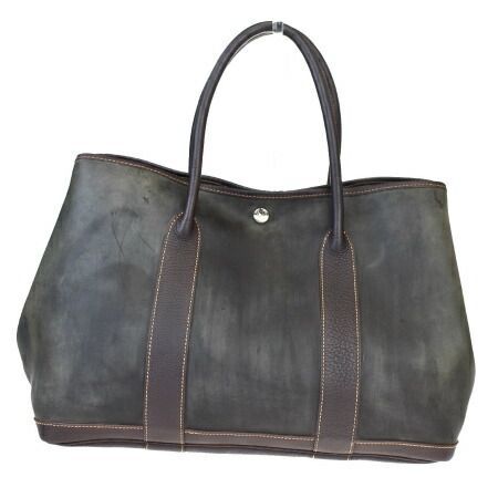 エルメス HERMES トートバッグ ガーデンパーティMM ブラウン