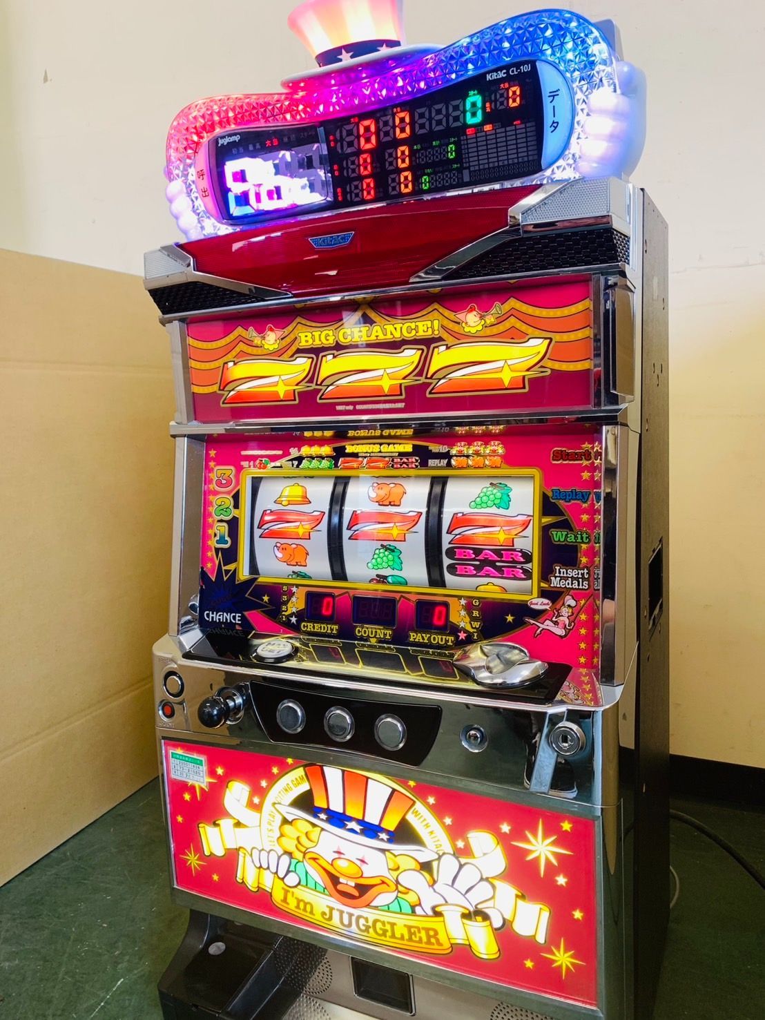 送料無料】アイムジャグラーEX-AE／KT 実機 ジャグランプ