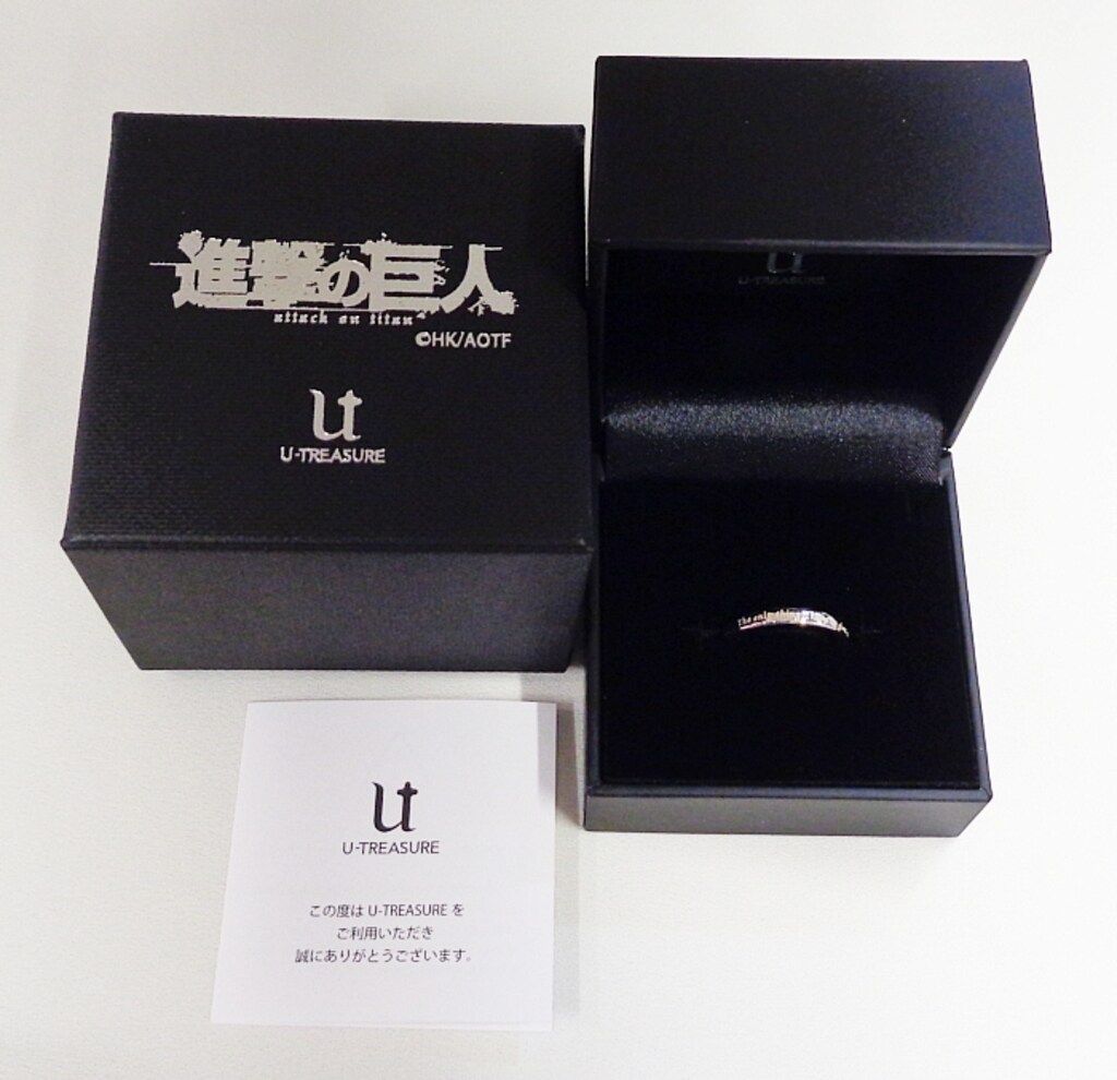 進撃の巨人アルミン シンプルメッセージリング グッズ > アクセサリー > 【グッズ-指輪】進撃の巨人 シンプル