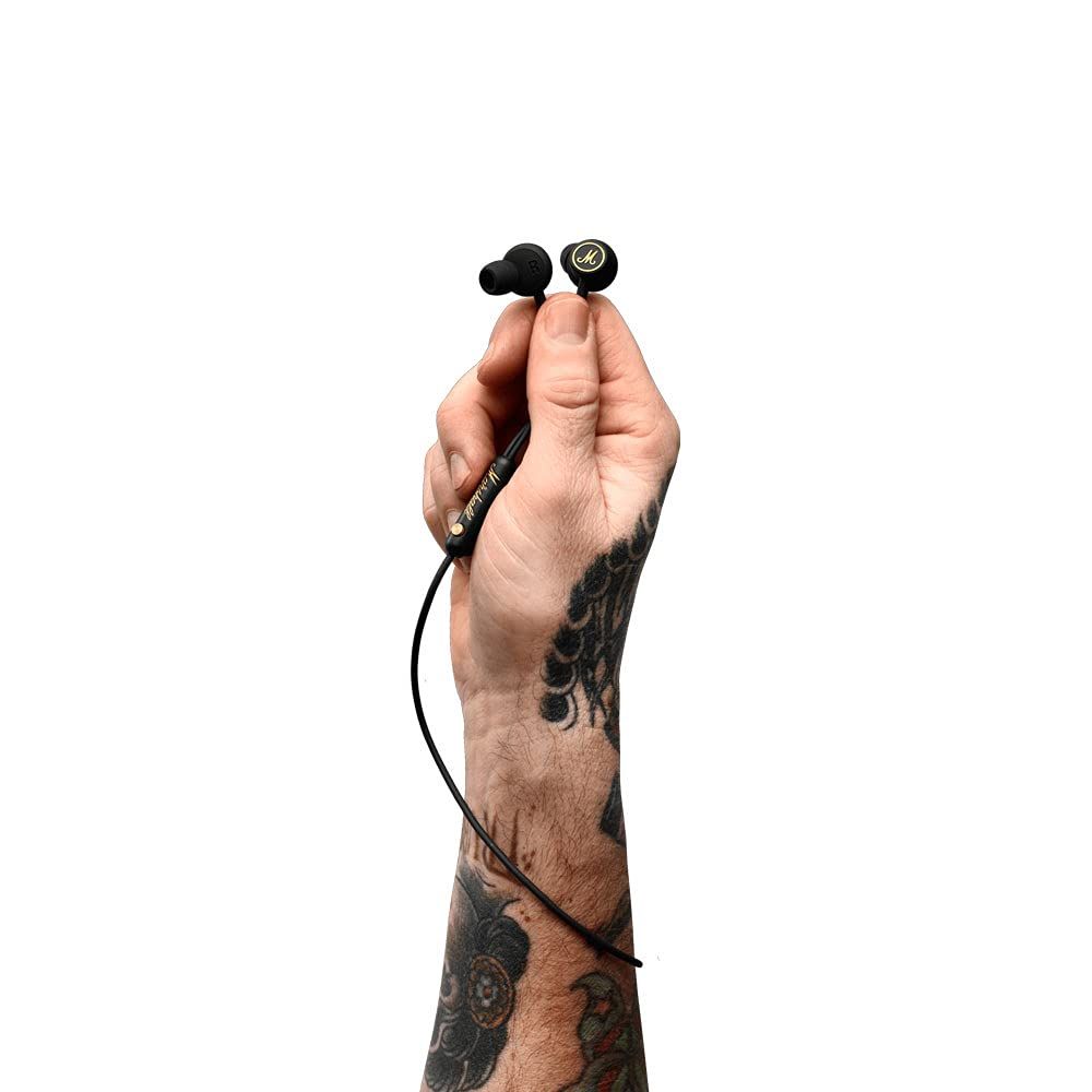  Marshall カナル型イヤホン Mode EQ ブラック ブラス 音質調整機能 通話対応 ワイヤレスヘッドホン ヘッドホン